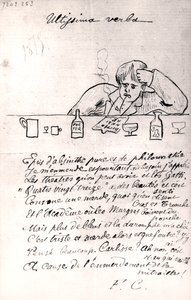 &39;Ultissima verba&39;, desenho de Arthur Rimbaud, 1875